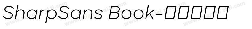 SharpSans Book字体转换